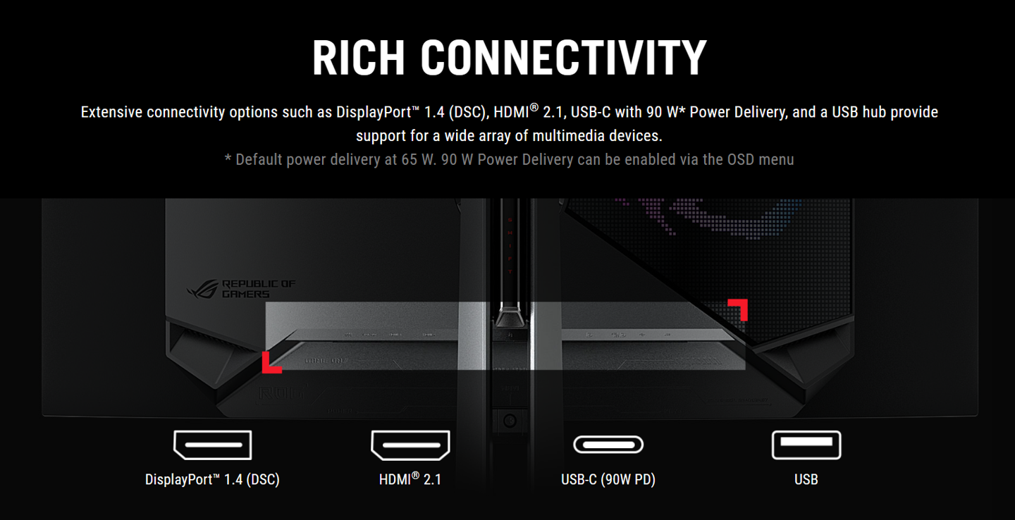 华硕 ROG PG39WCDM 39 英寸 OLED 曲面显示器发布:UWQHD 240Hz、800R 曲率