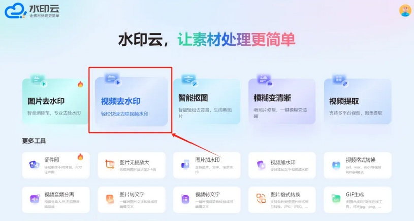 水印云视频去水印教程
