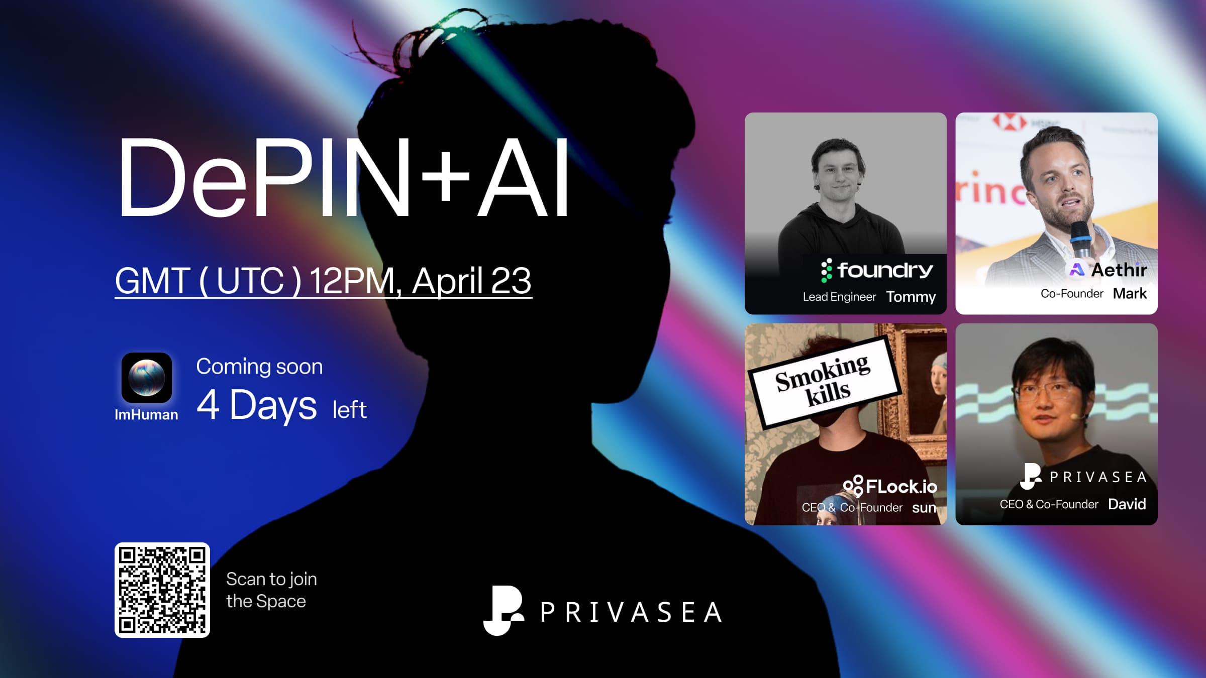 Twitter Space 视频回顾| Privasea X Space 圆桌2：DePIN+AI