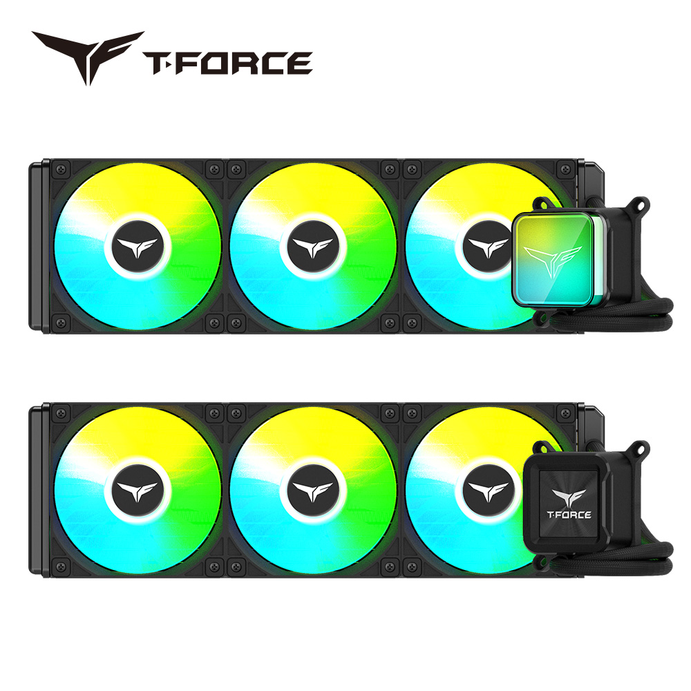 十铨推出三款 T-FORCE SIREN 一体式水冷散热器,均可选装冷头磁吸发光模块