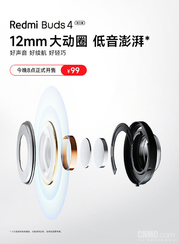 音质、续航、轻巧三大亮点！Redmi Buds 4活力版耳机火热登场！