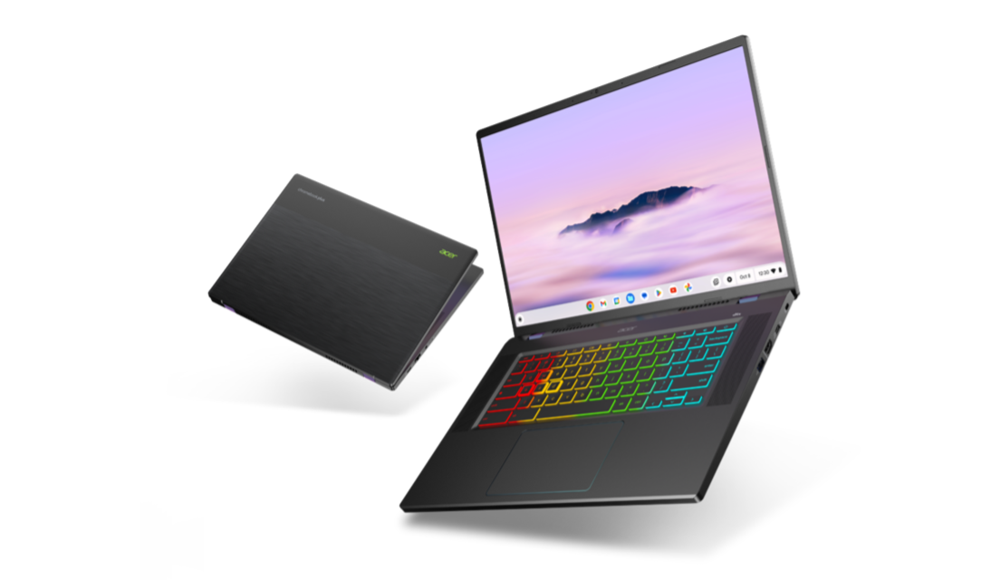 宏碁推出 Chromebook Plus Spin 714 与 516 GE 笔记本:为生产力与游戏打造