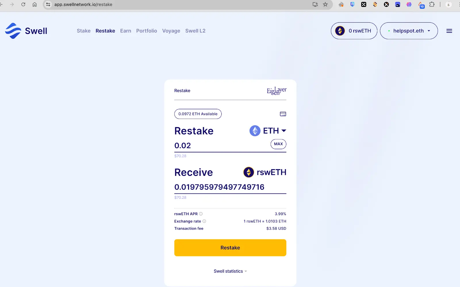 Hotcoin Research｜玩赚WEB3：孙哥的空投秘籍：Swell Network 全攻略