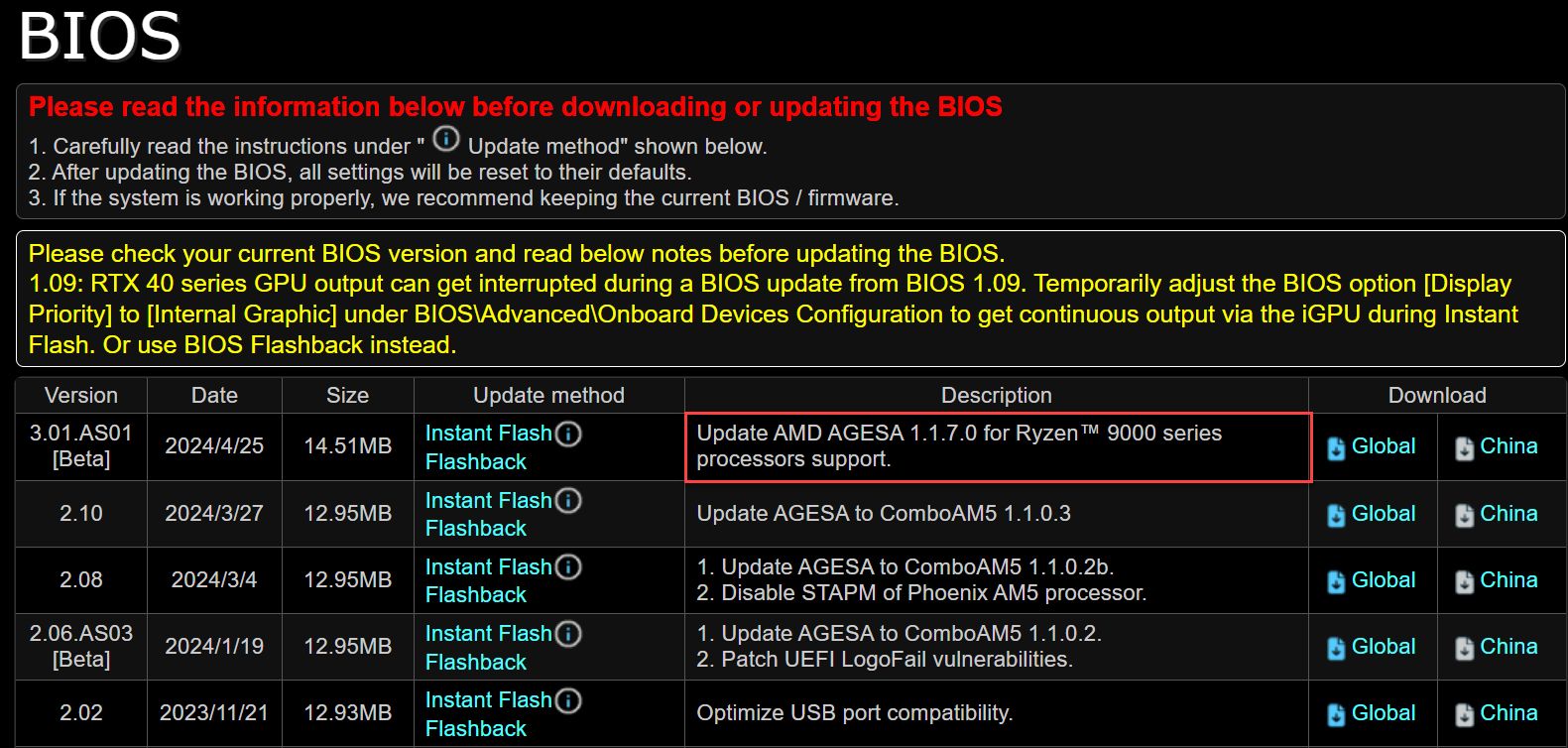 华擎和映泰发布 AM5 主板 BIOS 更新，确认支持 Ryzen 9000 系列 Zen 5 CPU