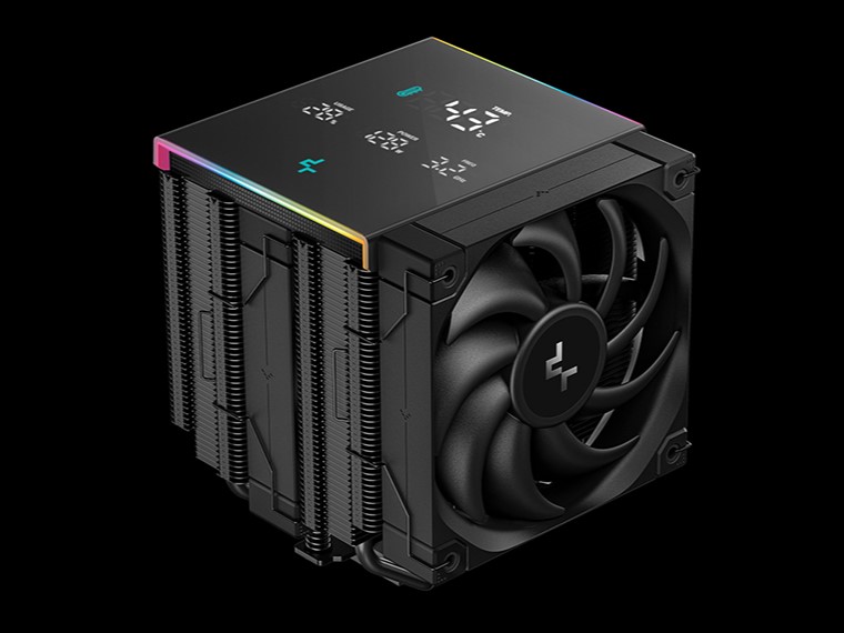九州风神冰立方 AK620 数显专业版风冷散热器上架，顶盖可同时显示四项数据