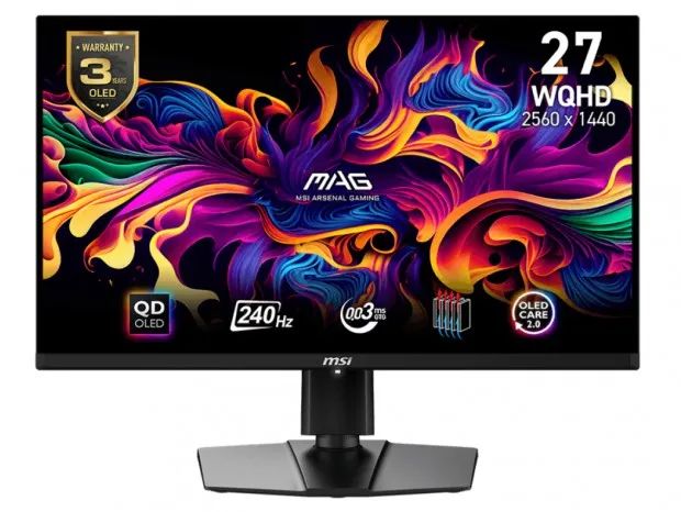 微星发布 271QPX E2 游戏显示器:三星 QD-OLED 方案、240Hz 刷新率,覆盖 99.1% DCI-P3 色域