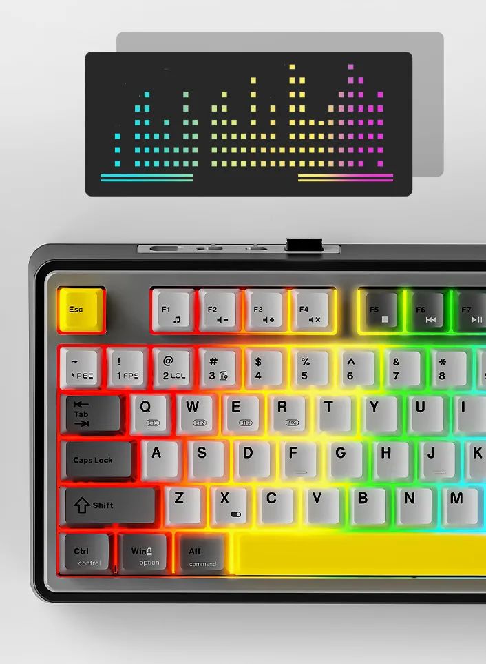 黑爵 AK870 电竞磁轴键盘发布:三拼色 PBT 键帽、有线单模 / 无线三模双版本,首发 299 元起