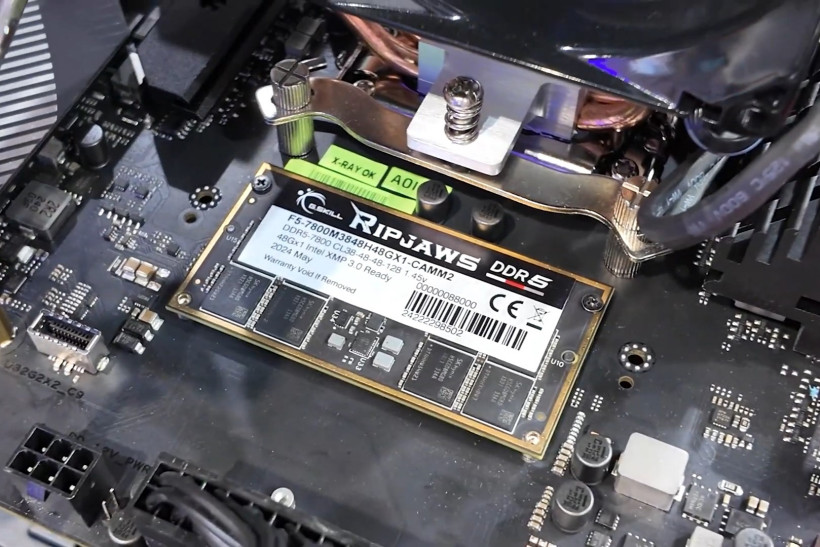 芝奇展示 DDR5 CAMM2 超频内存模组,速度可达 7800MT/s
