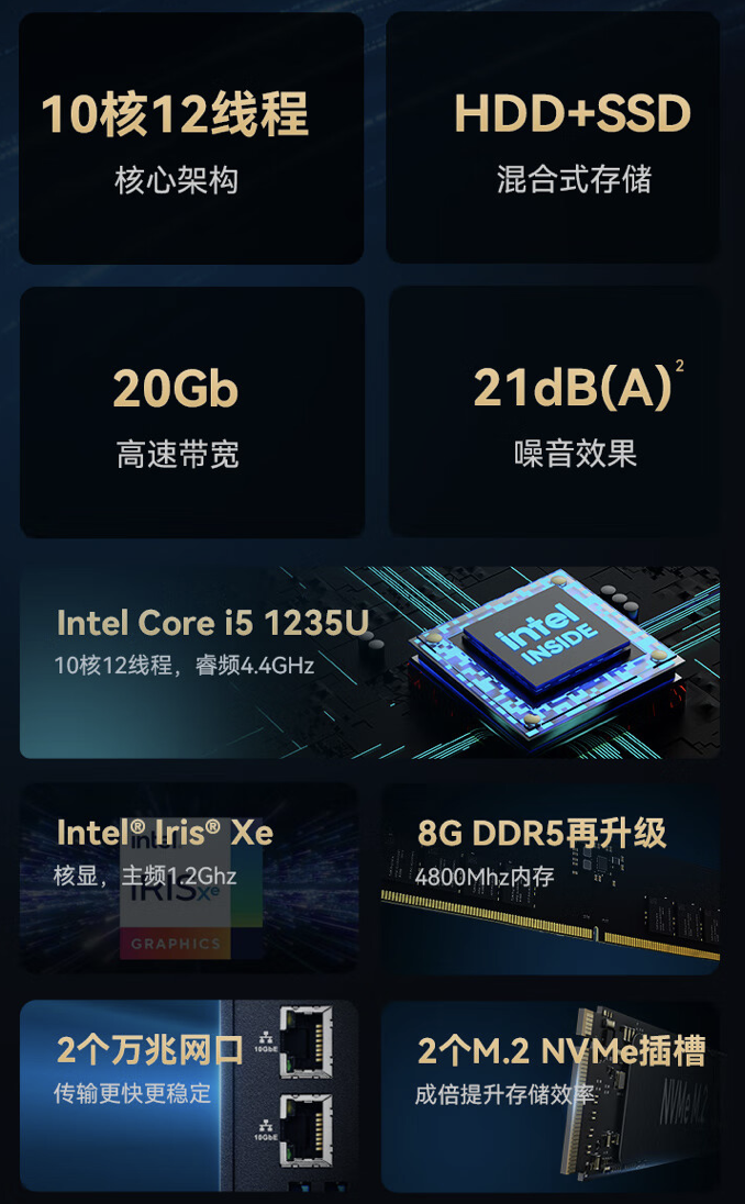 铁威马“F4-424 Max”4 盘位 NAS 开售:双万兆网口,4579 元