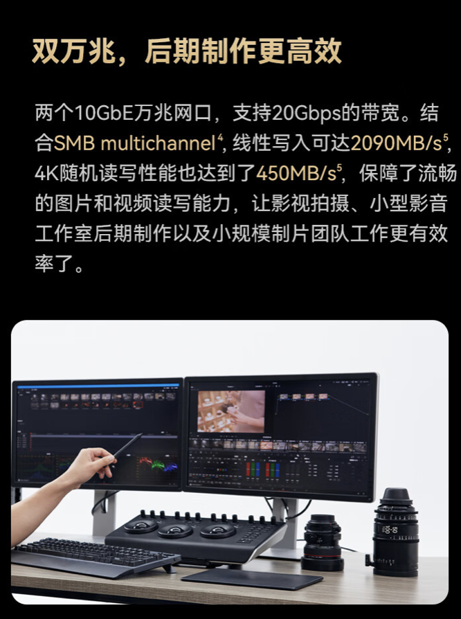铁威马“F4-424 Max”4 盘位 NAS 开售:双万兆网口,4579 元