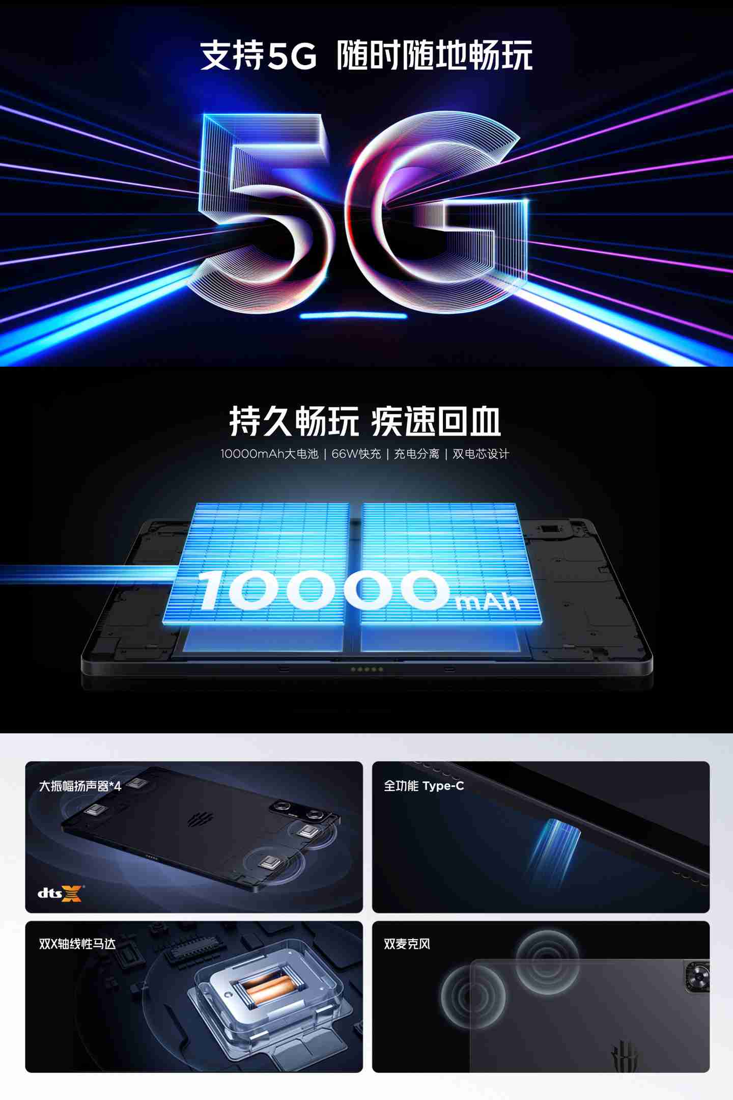 红魔平板・3D 探索版发布:骁龙 8 Gen2、裸眼 3D 显示,6499 元起
