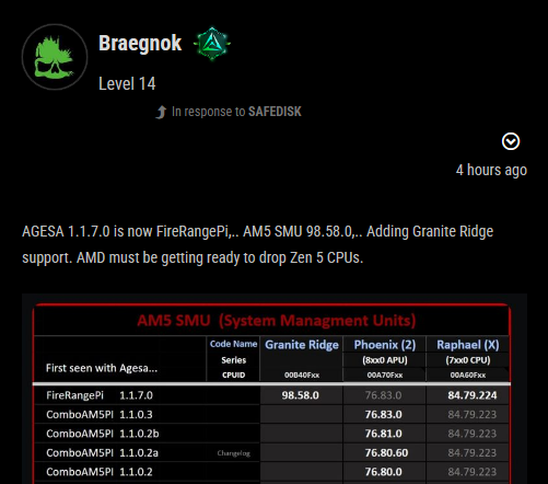 华硕 ROG X670E 主板获推 1.1.7.0 Beta 版 BIOS,初步支持 AMD Zen5 处理器