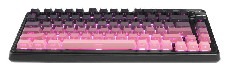 黑莓粉配色 + 风雨轴 V2，珂芝 K75 Lite 三模机械键盘新增配色 279 元开售