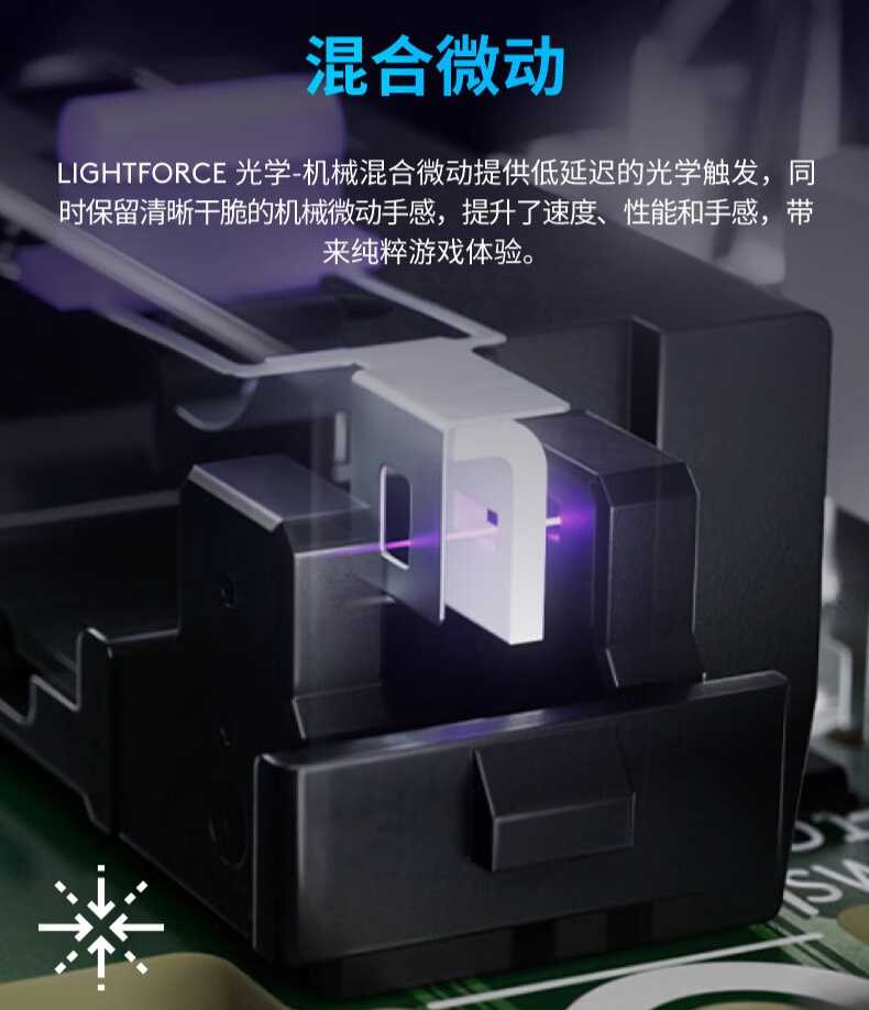 罗技 G309 随行者双模无线鼠标开售：混合微动、HERO 25K 传感器，549 元