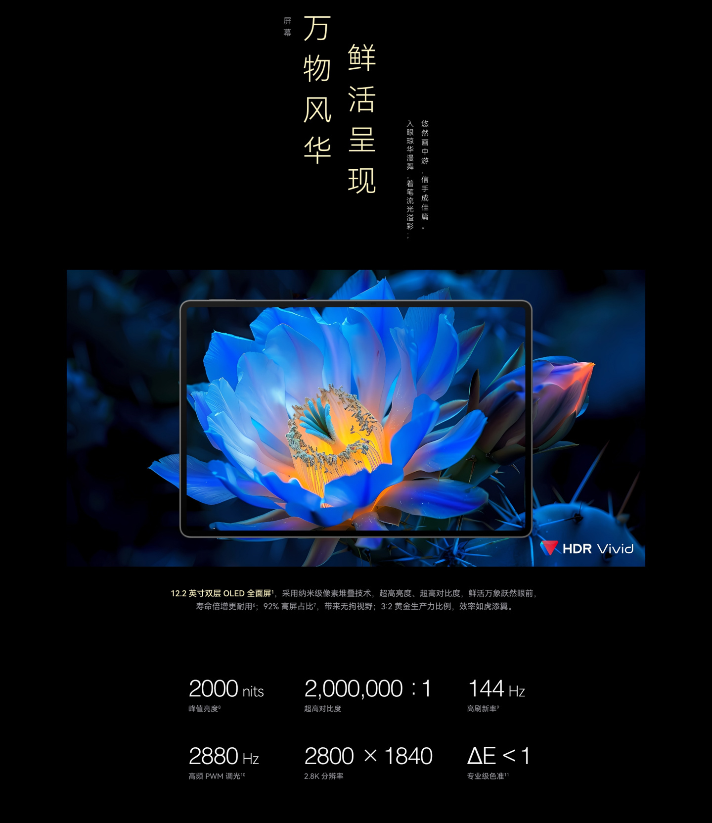华为 MatePad Pro 12.2 英寸平板开启预售：2.8K 144Hz 双层 OLED 屏、10100mAh 电池，首发 4199 元起