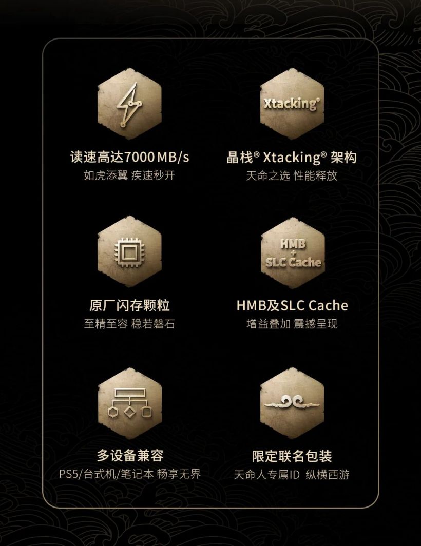 致态 TiPlus 7100 固态硬盘《黑神话：悟空》联名版发售，2TB 定价 1099 元