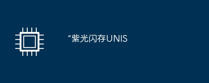 “紫光闪存UNIS