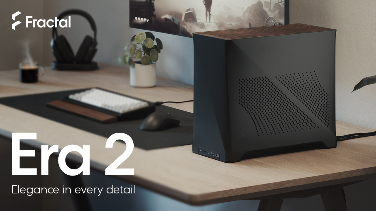 分形工艺 Era 2 ITX 机箱国行开售：阳极氧化铝外壳 + 实心胡桃木顶板，1549 元