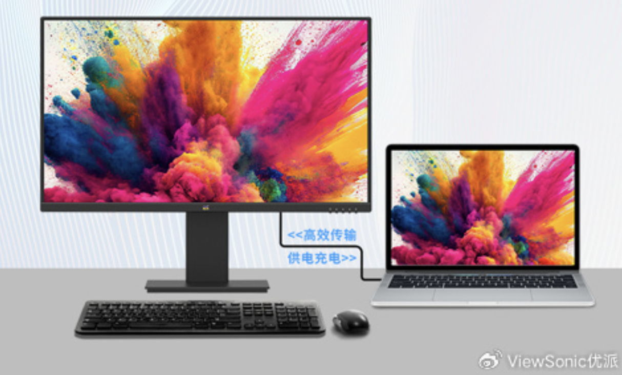 4K 73Hz + 65W PD USB-C，优派“VX2730-4K-HDU”27 英寸显示器 1899 元首销