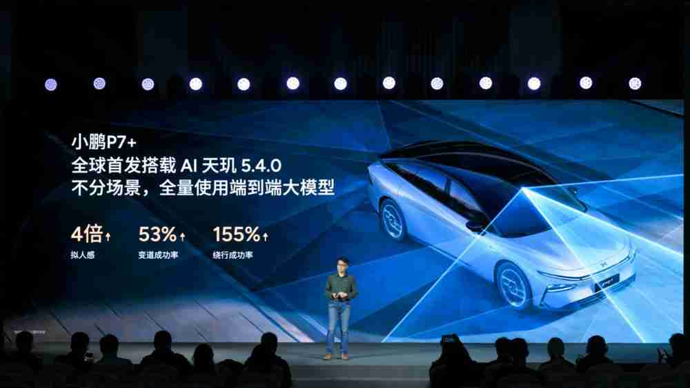 云端大模型加持、首发搭载AI天玑5.4.0,小鹏P7+将成30万内最强智驾轿车
