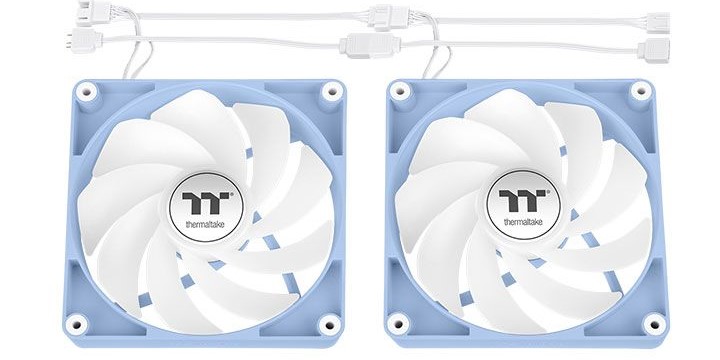 曜越推出 CT 系列反转扇叶风扇：四色可选，支持线材串联