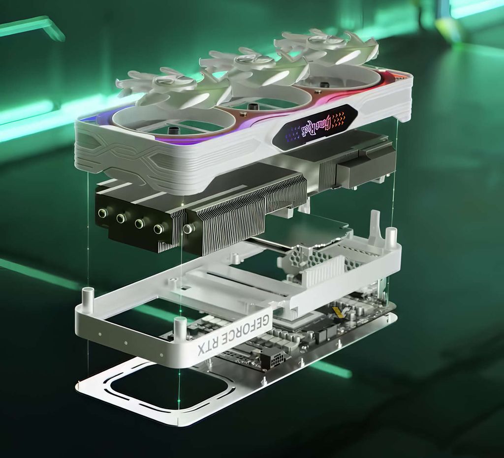 幻彩灯条 + AD102 GPU，同德 Palit 预告 RTX 4090 GameRock White 显卡