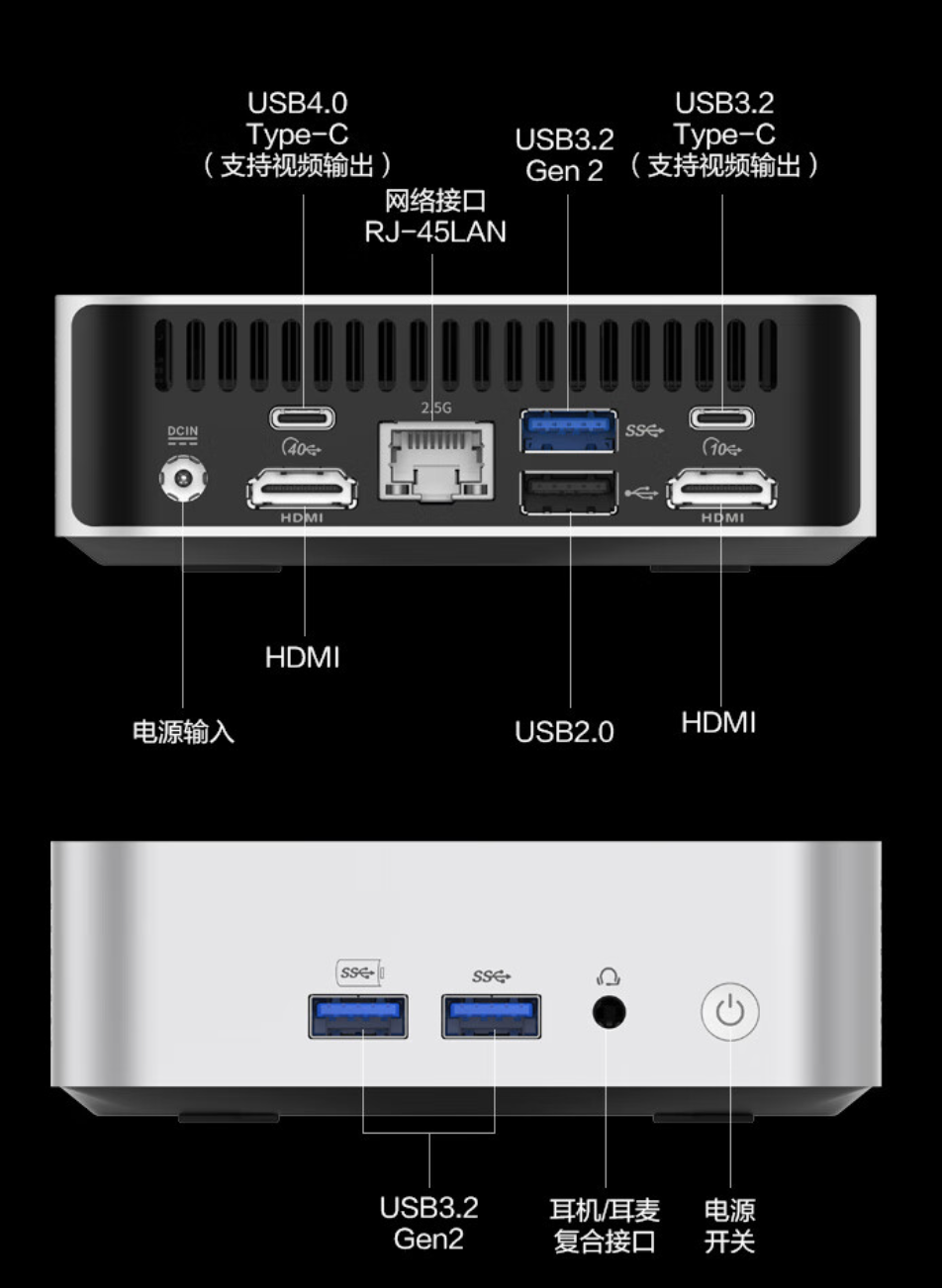 R7-8845H：机械革命 imini S700 迷你主机 16G+1T 版 2398 元国补新低