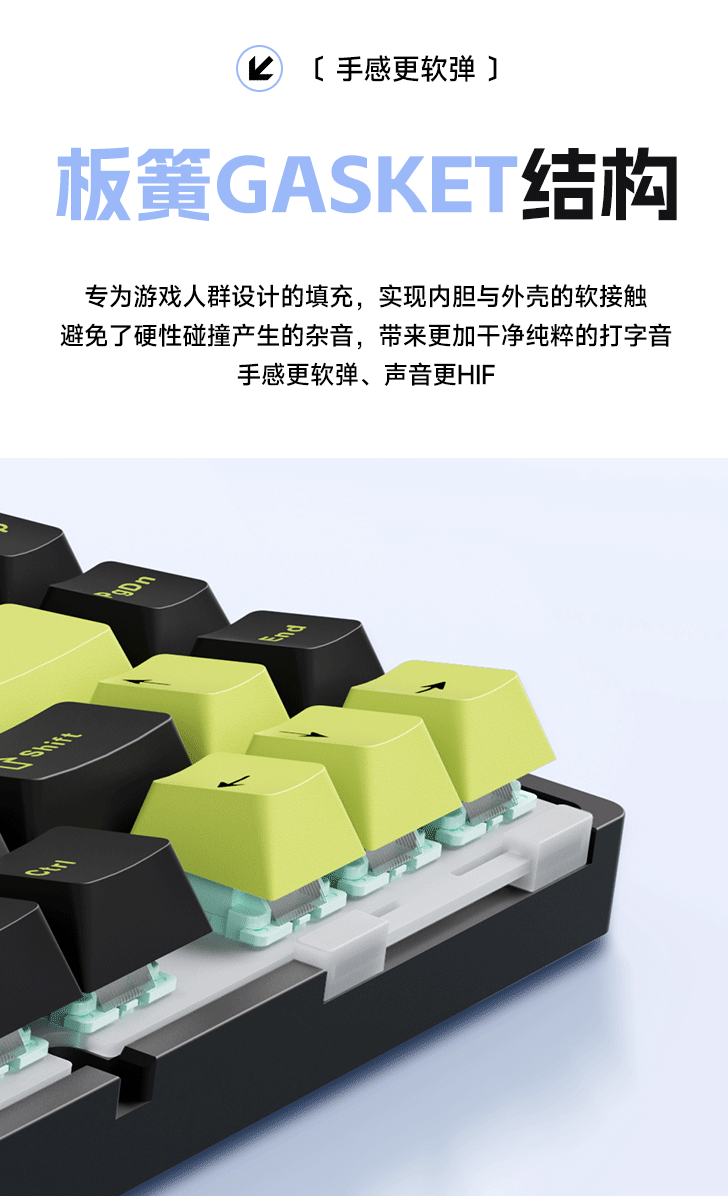 狼蛛 M75 三模机械键盘今晚首销：Gasket 结构、可选四种轴体，359 元