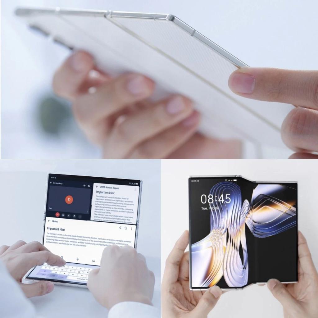 “截胡”华为?传音公布三折叠手机视频 比三星 ZFold6 薄