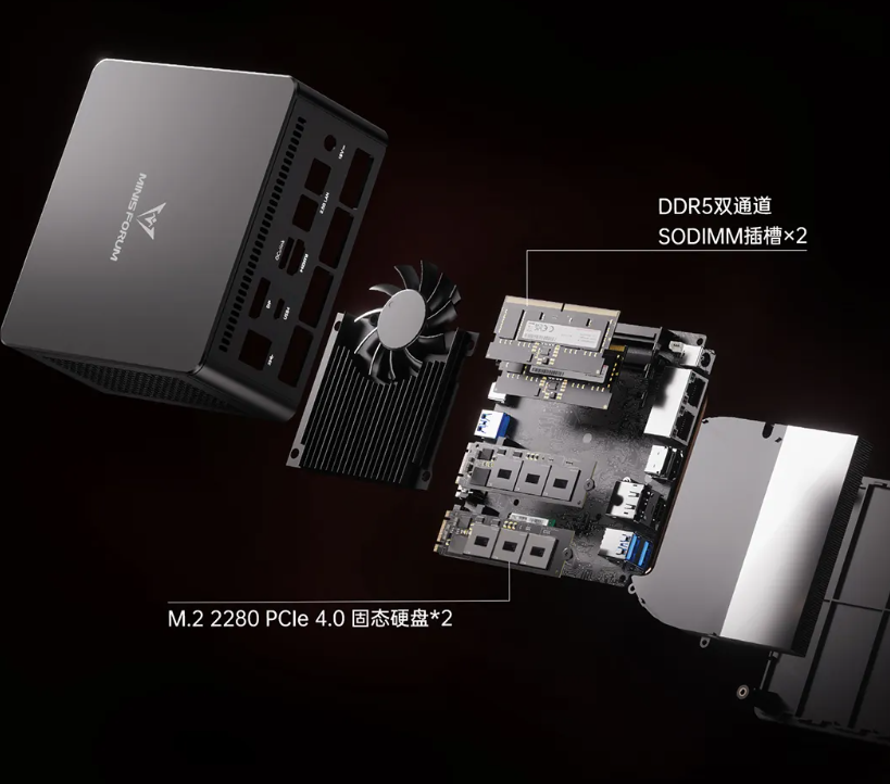 铭凡 UM880 Pro 迷你主机发布：锐龙 7 8845HS，首发价 2498 元