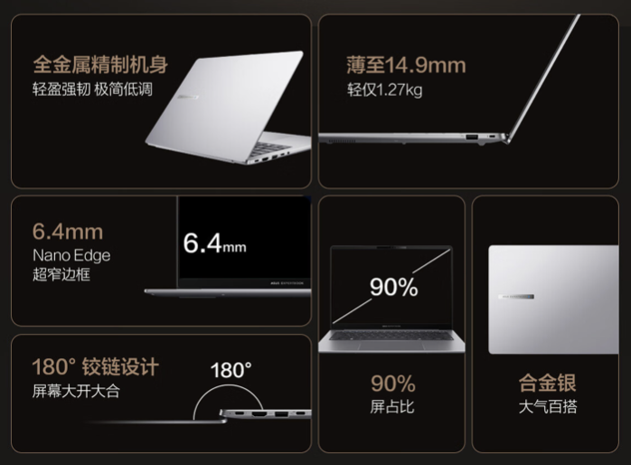 酷睿 Ultra 5-228V：华硕“破晓 6 Pro”轻薄本 32G+1T 版 5057 元新低