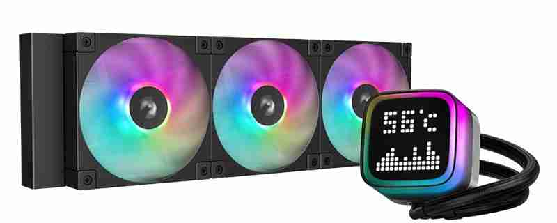 冷头 14×14 点阵屏搭配光环,九州风神推出冰阵 LP 系列一体式水冷散热器