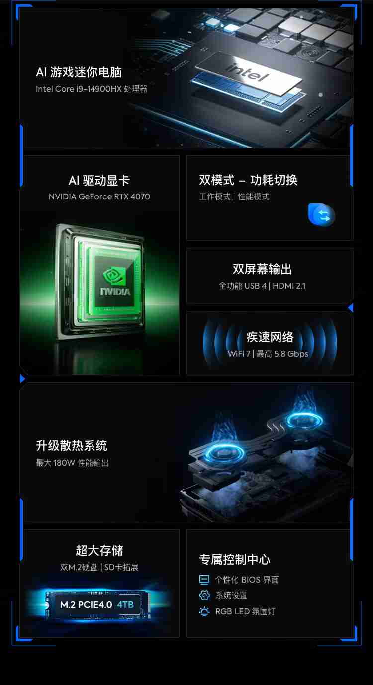 铭凡原子侠 G7 Ti / G7 Ti SE 迷你主机预售：14 代 i7 / i9+RTX 4070，准系统 8599 元起