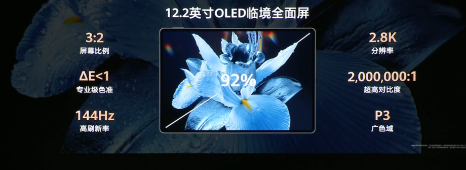 4299 元起，华为 MatePad Pro 12.2 平板电脑发布：业界首发 2.8K 144Hz 双层 OLED 屏