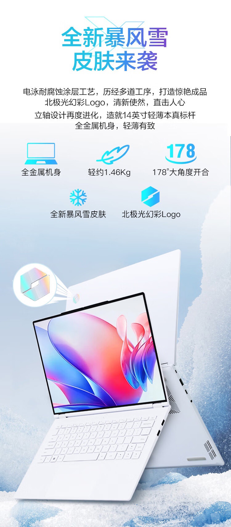 机械革命 2024 款无界 14X 暴风雪笔记本开售：R7-8845HS + 32G + 1T 售 4499 元