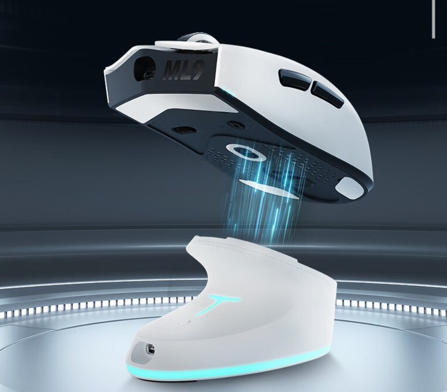 雷神 ML9 mini 三模星闪鼠标“增程版”开售：PAW3950 PRO、600 毫安时电池带座充，329 元