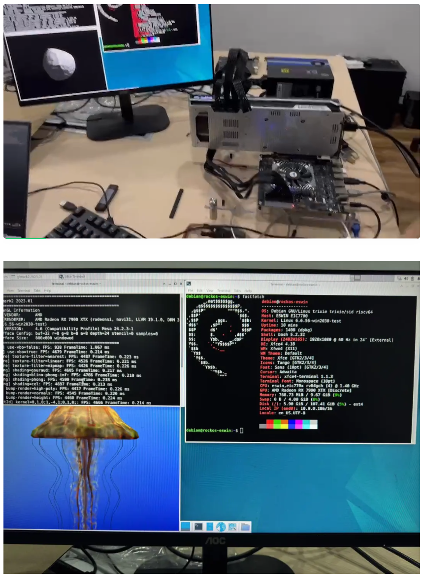 RISC-V 设备用上 AMD 卡皇，Milk-V Megrez 主板成功适配 RX 7900 XTX 显卡