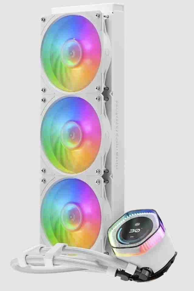 酷冷至尊推出白色版 MasterLiquid 360 冰界幻屏水冷散热器