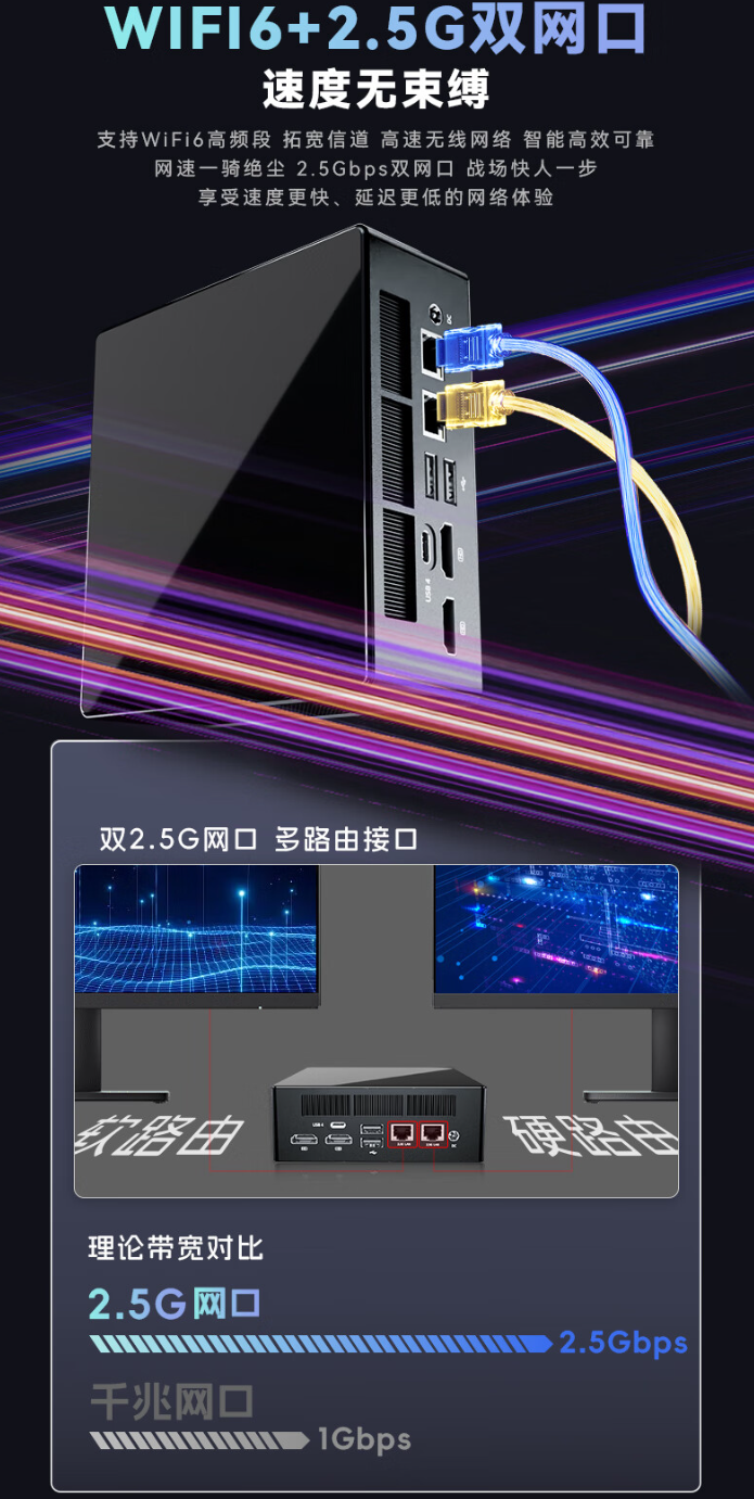 火影 mini 主机炙影 Z8 开启预售:锐龙 7 8845HS+2.5G 双网口,1999 元起