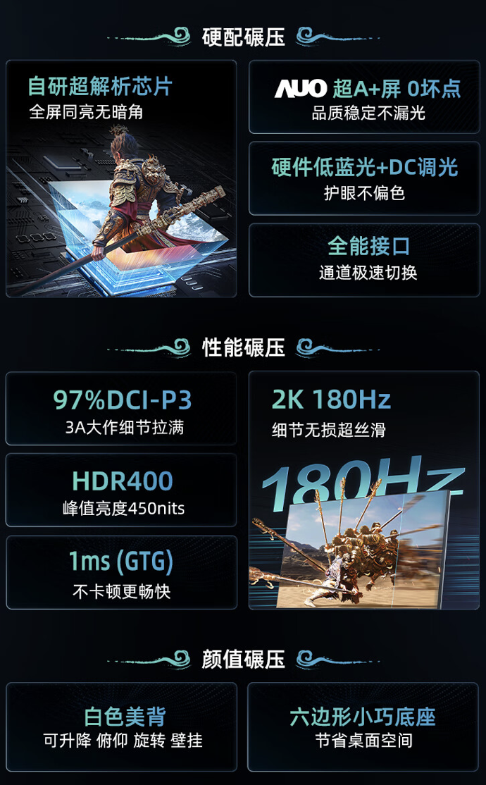 海信“27G5K Pro”27 英寸显示器开售：2K 180Hz，1099 元