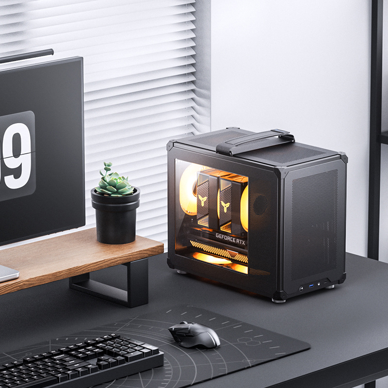 玻璃 + MESH 混合左侧板，乔思伯推出 20.8L 提手 MATX 机箱 C6 MAX