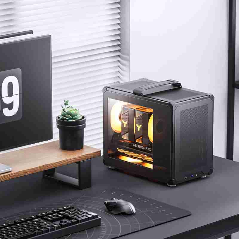 玻璃 + MESH 混合左侧板，乔思伯推出 20.8L 提手 MATX 机箱 C6 MAX