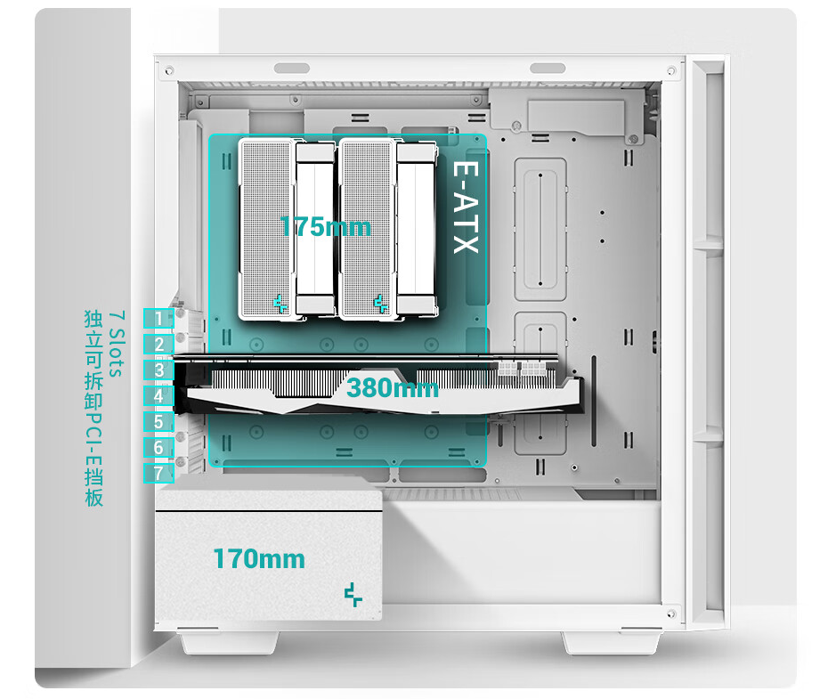 九州风神 CH560R 背插机箱上市：支持 E-ATX 主板、双 360 水冷，399 元起