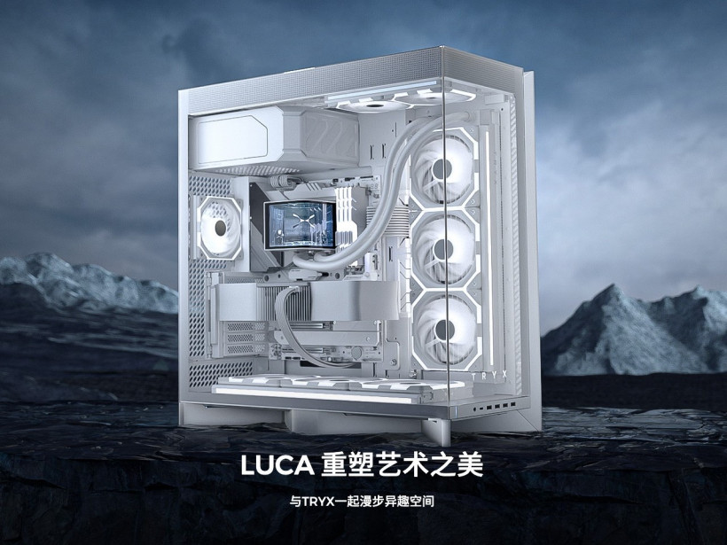 TRYX 创氪星系 LUCA L70 全视海景房机箱上线官网，搭载 X 形 40mm 增高底座
