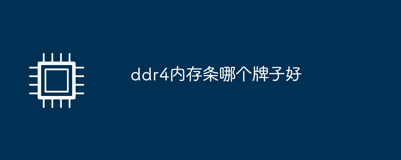 ddr4内存条哪个牌子好