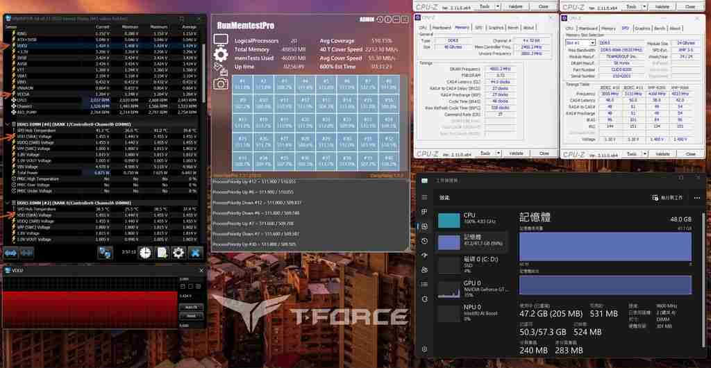 十铨推出 T-Force Xtreem CKD DDR5 游戏内存，最高超频至 9600 MHz
