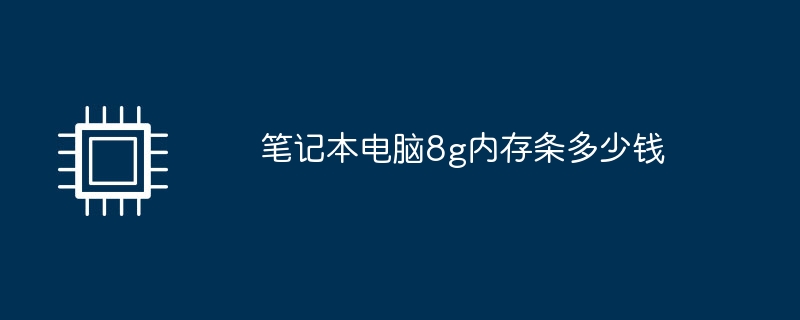 笔记本电脑8g内存条多少钱