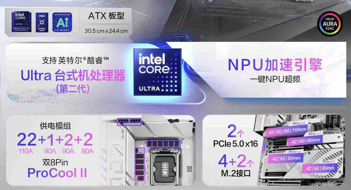 华硕发布 14 款 Z890 主板，最高 24+1+2+2 相供电设计