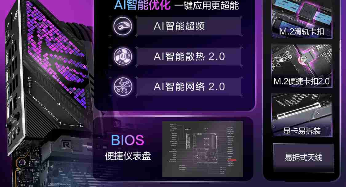 华硕发布 14 款 Z890 主板，最高 24+1+2+2 相供电设计