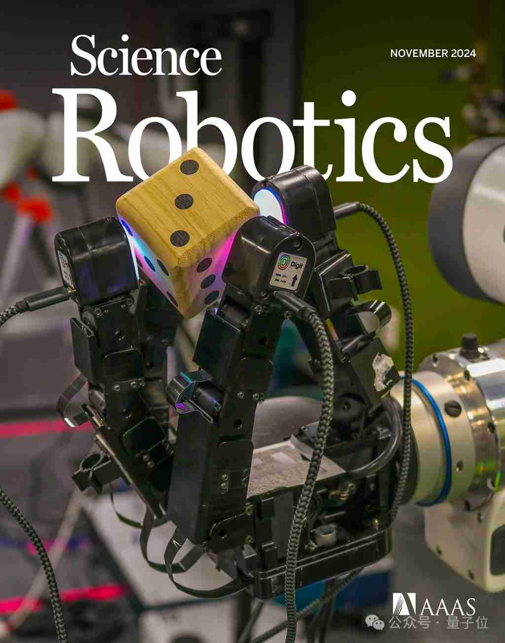 Meta 最新触觉机械手登 Science 子刊封面，操作未知物体精度最高提升 94%